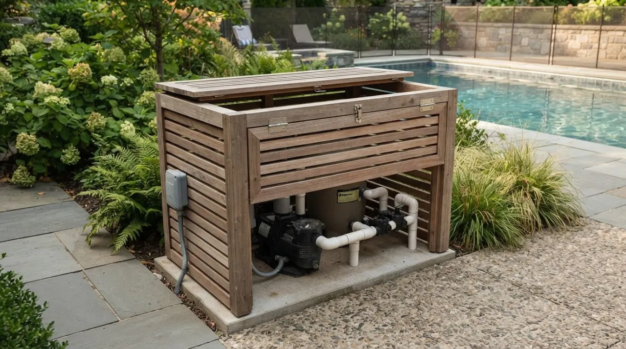 Pool Pump Covers with Ventilation pool equipment image