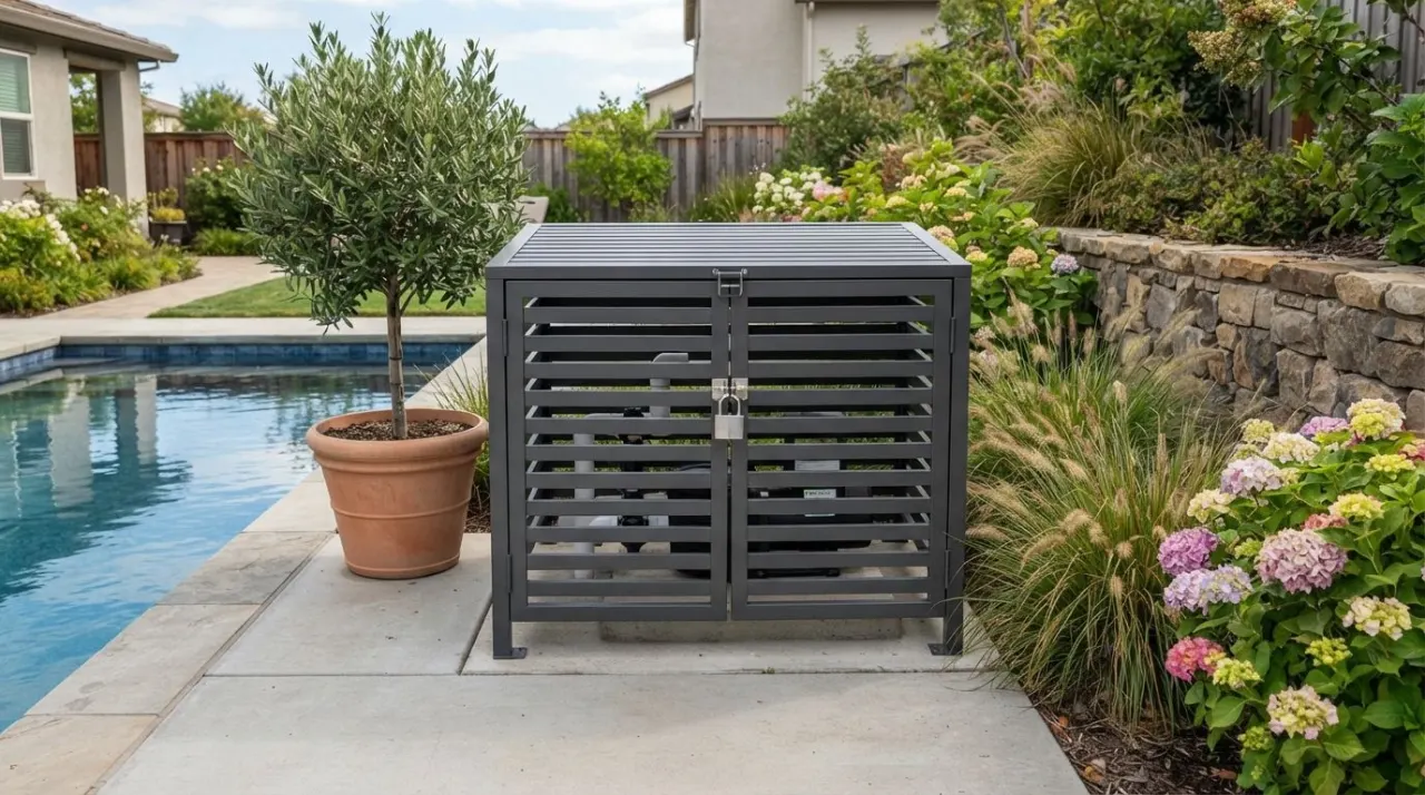Lockable Pool Pump Covers pool equipment image