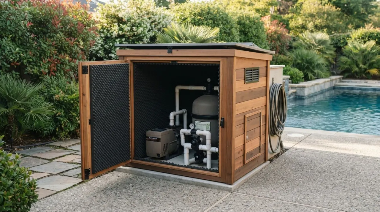 Pool Pump Soundproofing Ideas pool equipment image