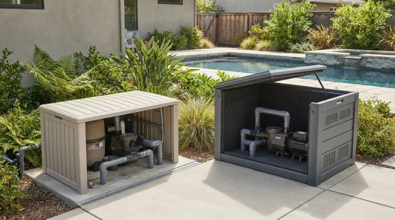Pool Pump Covers vs Soundproof Boxes pool equipment image