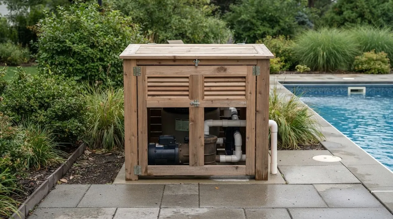 How to Protect a Pool Pump from Rain pool equipment image
