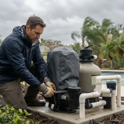 How to Protect Pool Equipment During a Storm