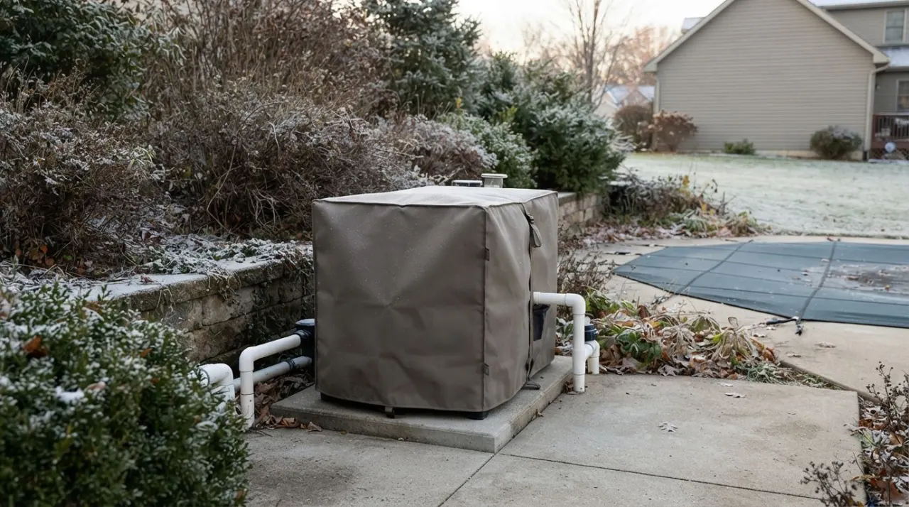 Pool Pump Covers for Winter pool equipment image