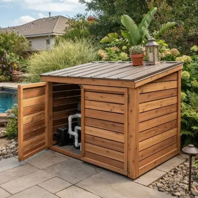 Pool Equipment Enclosure Ideas