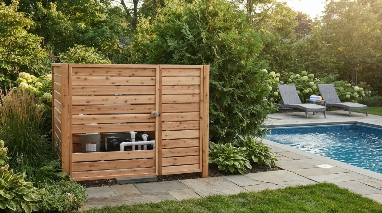 Pool Equipment Privacy Screens pool equipment image