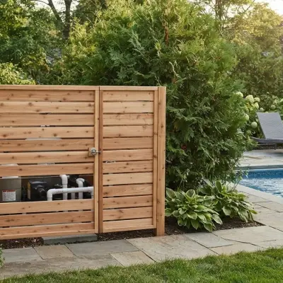Pool Equipment Privacy Screens