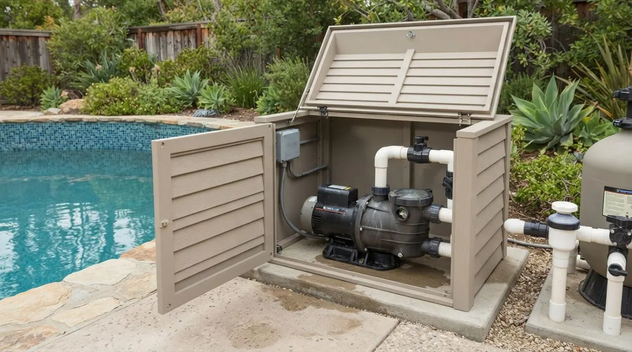 Can a Pool Pump Overheat Inside a Cover? pool equipment image