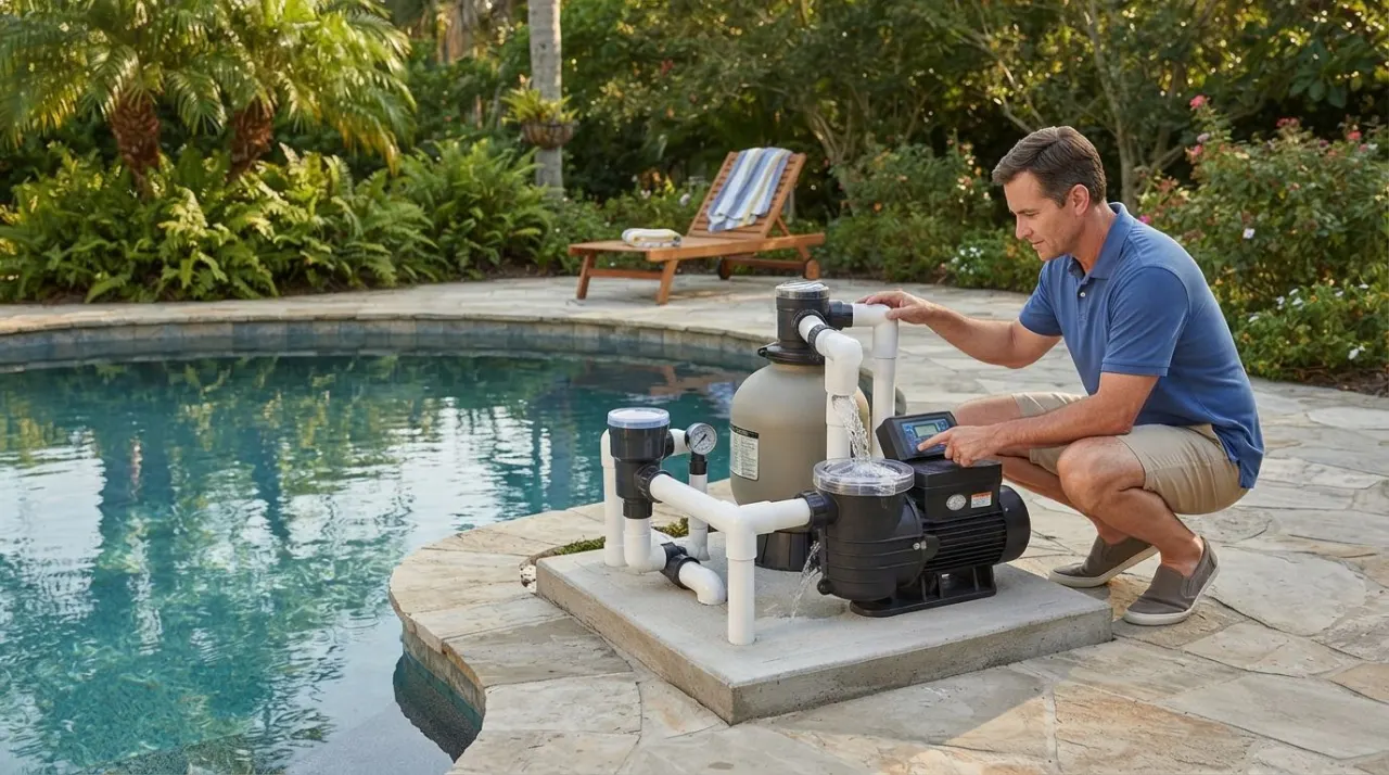 How Long Should a Pool Pump Run? pool equipment image