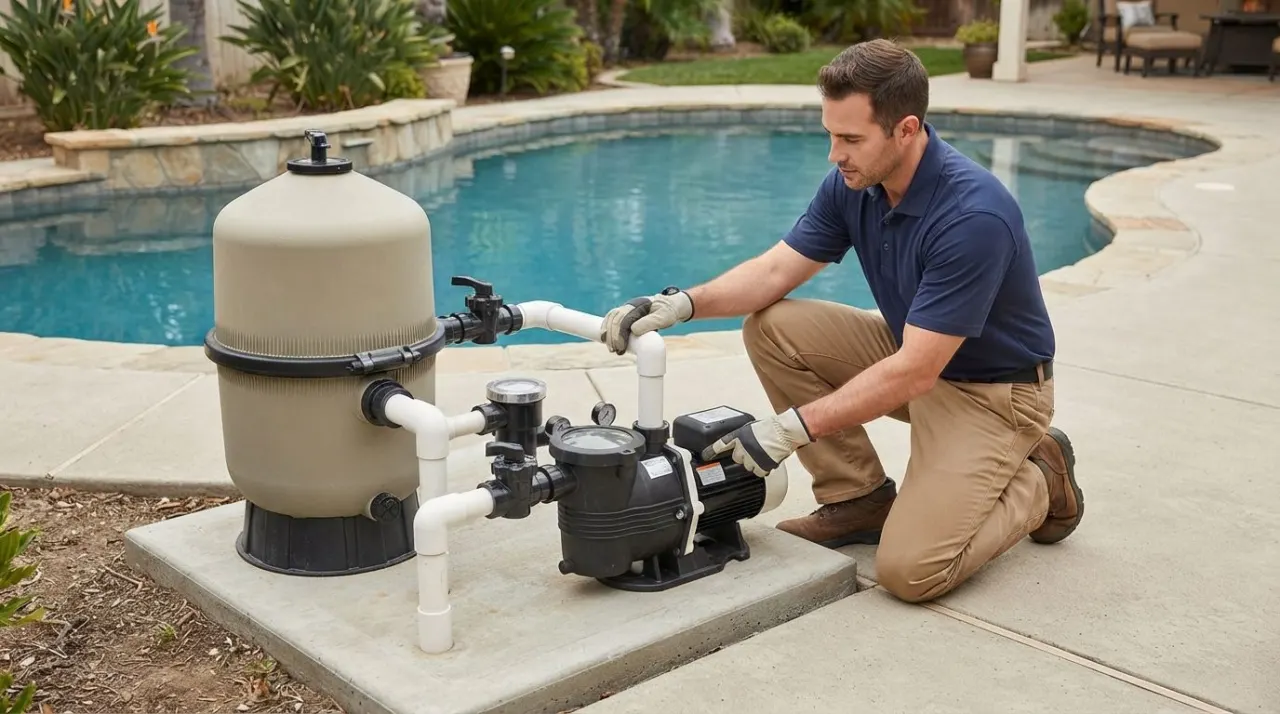 What Size Pool Pump Do I Need? pool equipment image