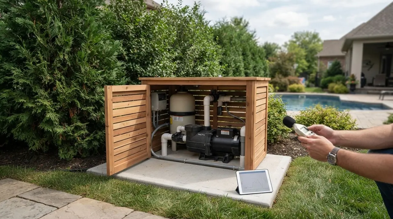 Pool Pump Noise Reduction Estimator pool equipment image